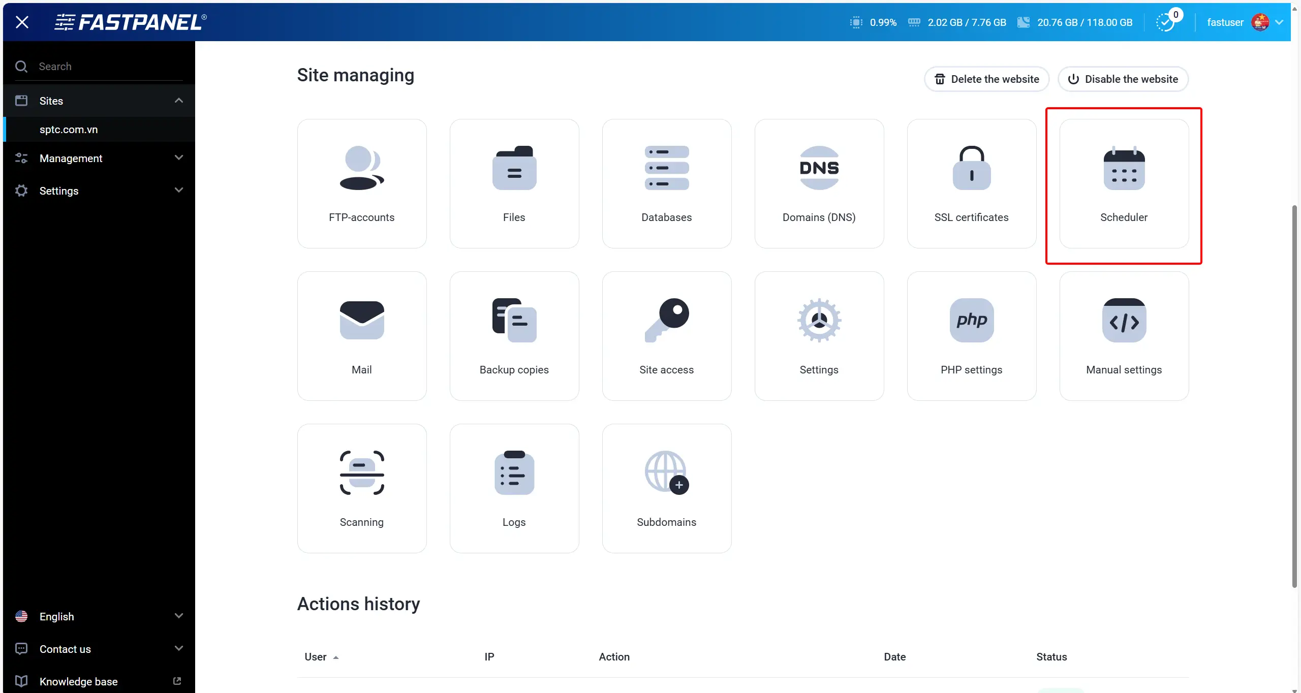 site-managing-shchedule
